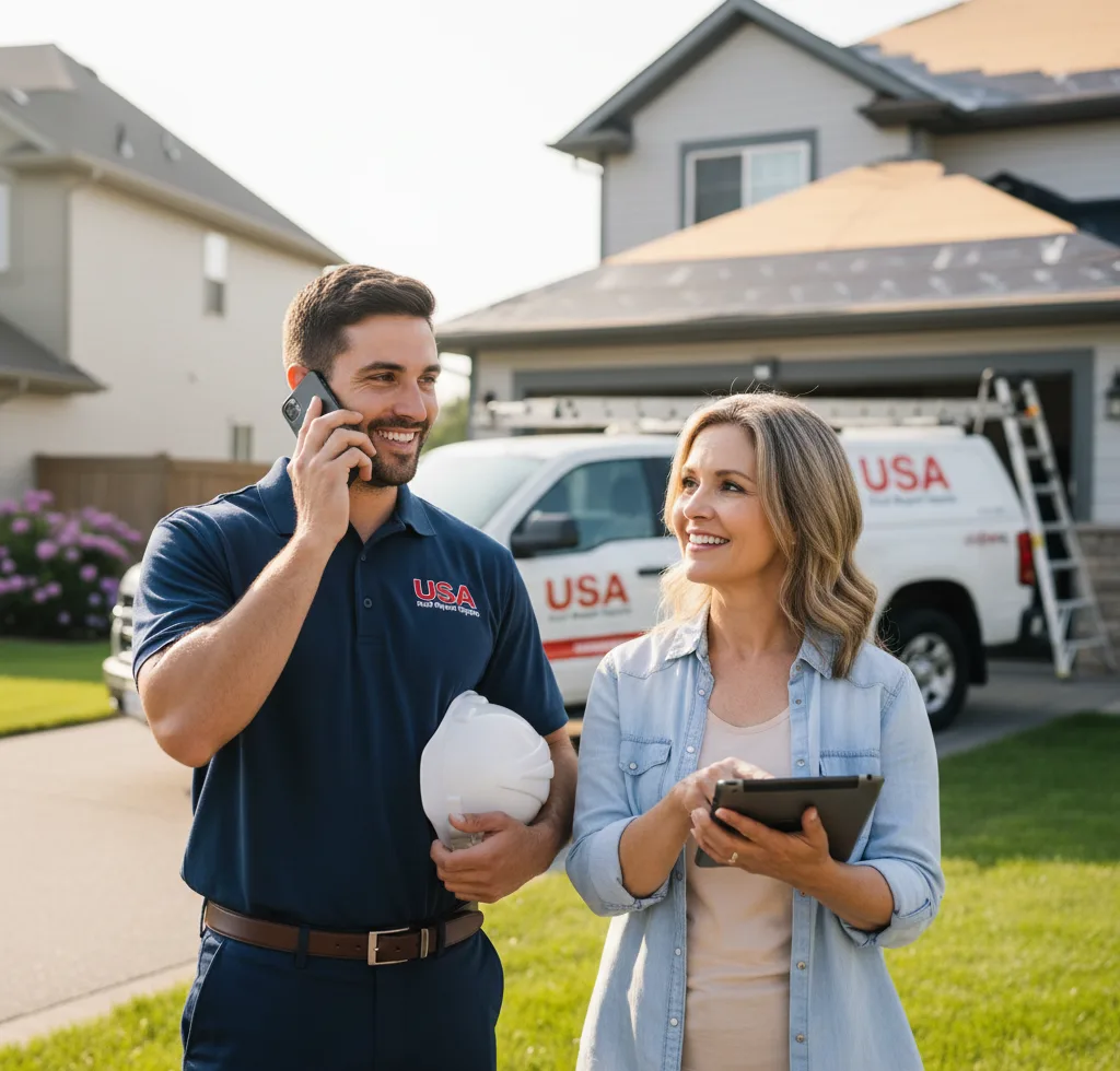 USA Roof Repair Experts customer support in Phillips